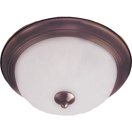 Maxim Lighting Essentials 1-Light 11.5" Wide Oil Rubbed Bronze Flush Mount Light 5830FTOI